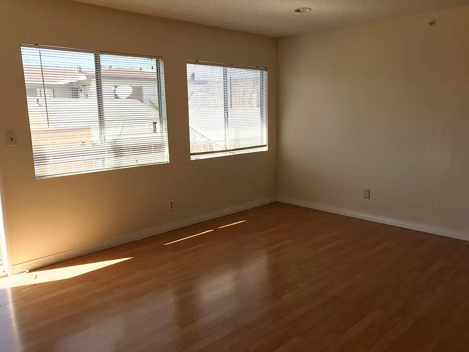 Living Room with two large window
