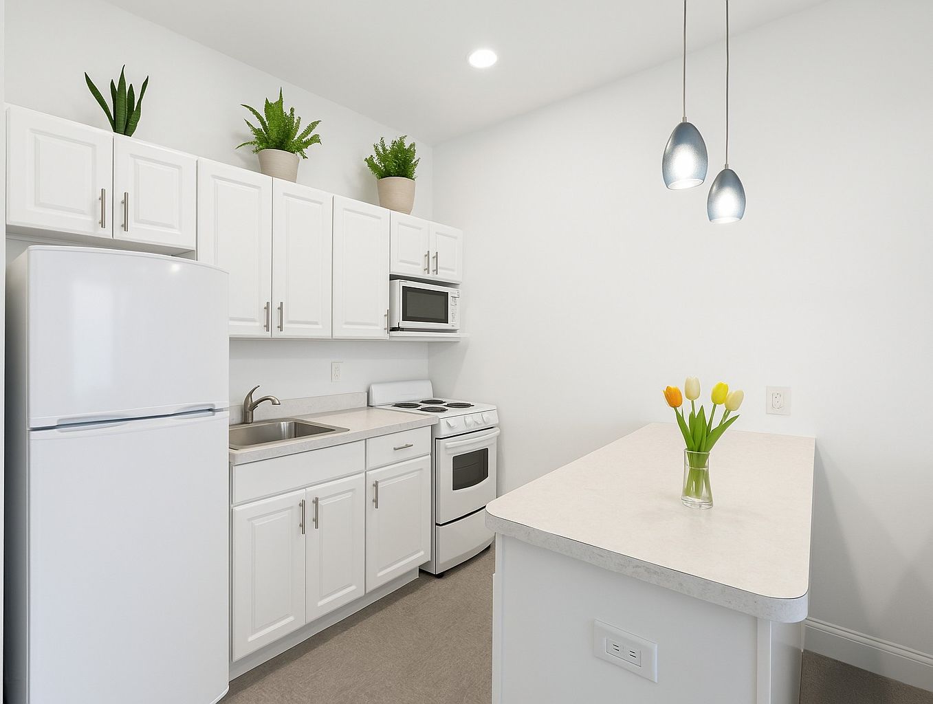  Open kitchen.