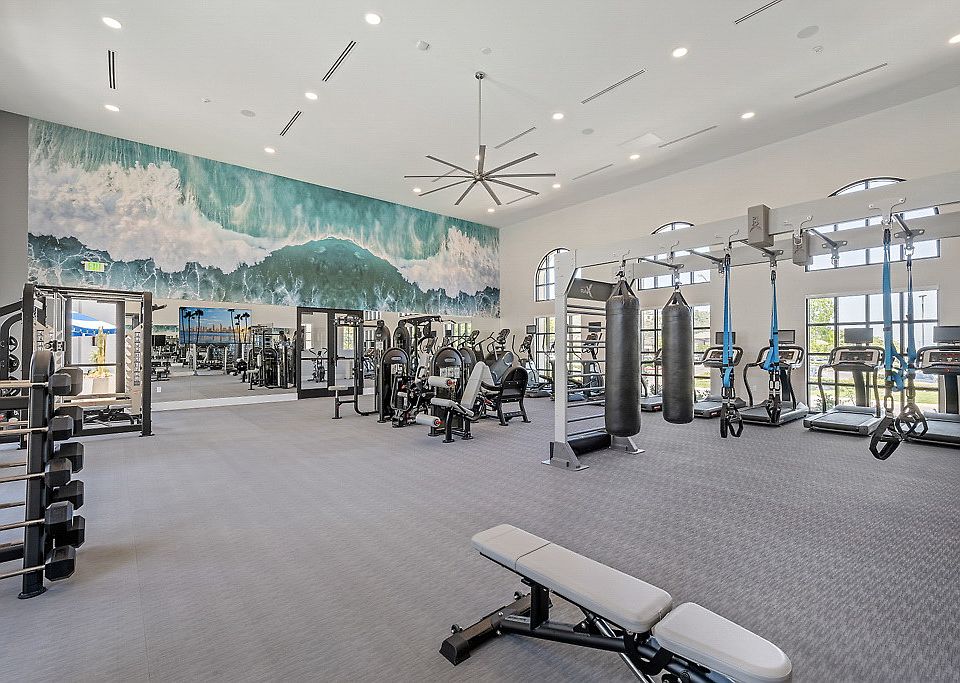 Fully-equipped fitness and conditioning club.