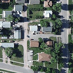 overhead view
