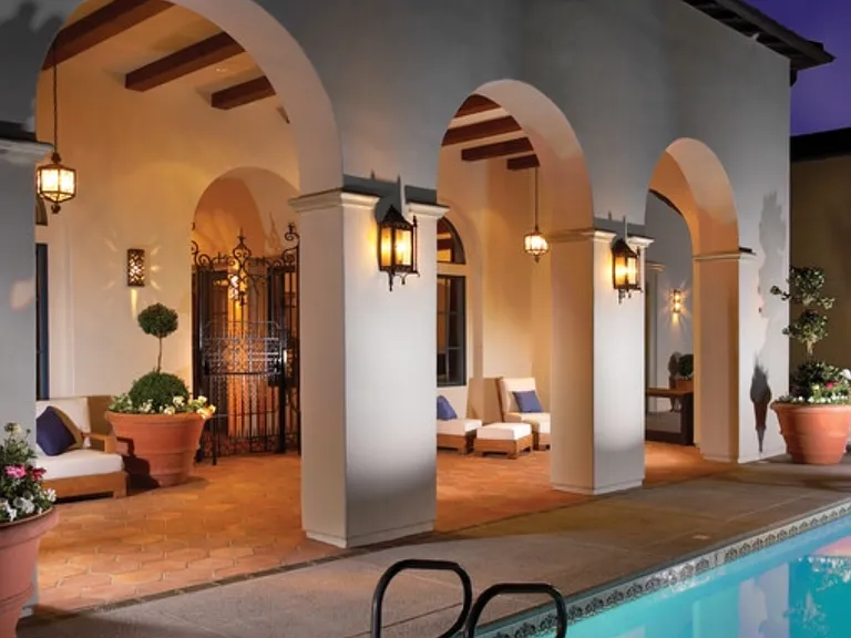 Inside of pool area