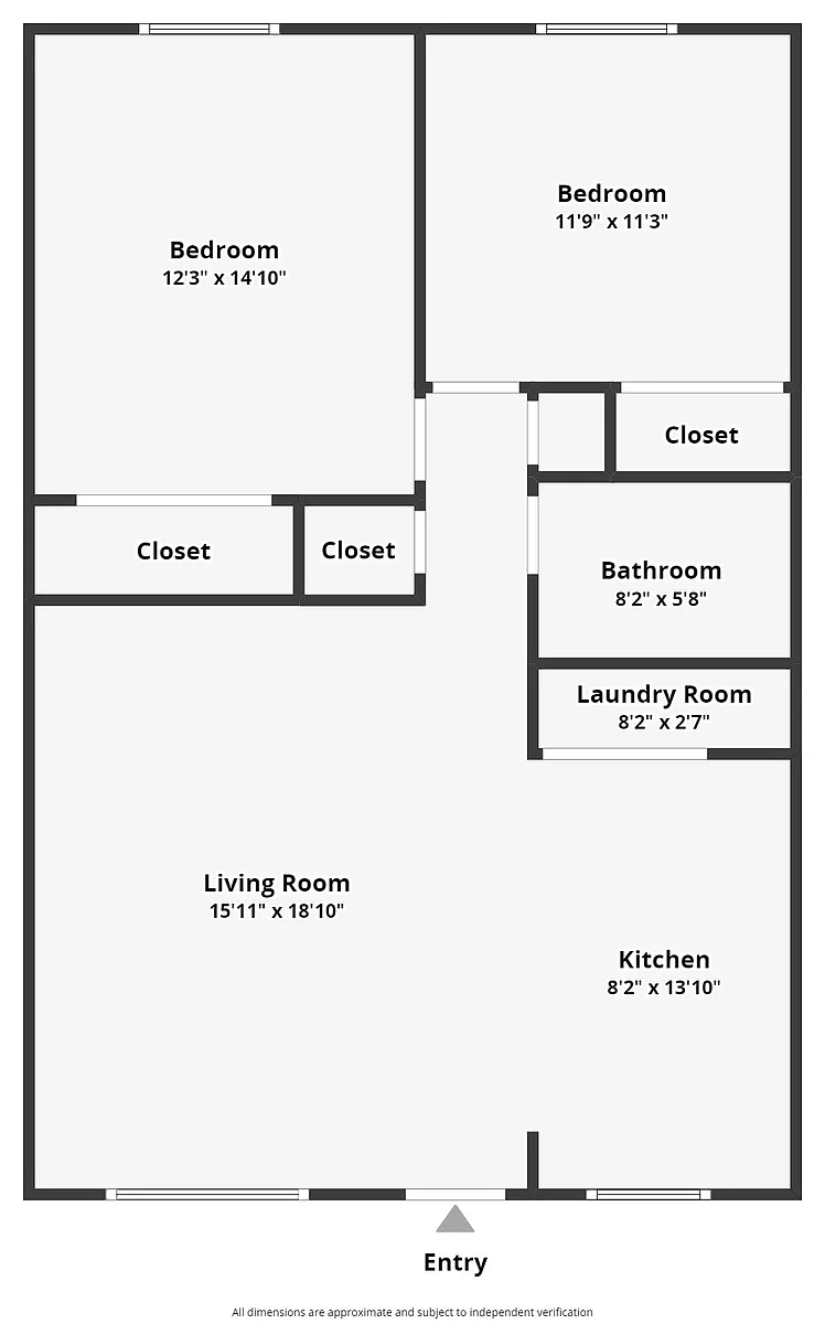 Floor plan Premium 2 Bedroom