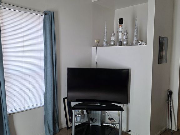 Living Room TV Area & built in display shelving