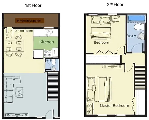 Floor plan Townhome Living B2