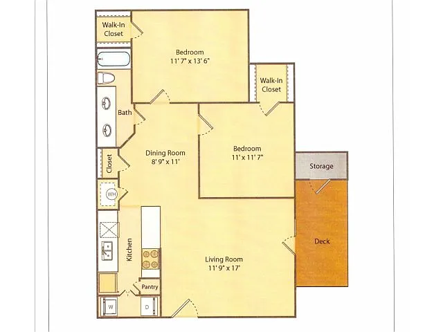 Floor plan 2x1 Ren