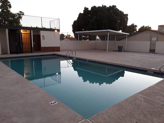 Large swimming pool located across the street from my town home