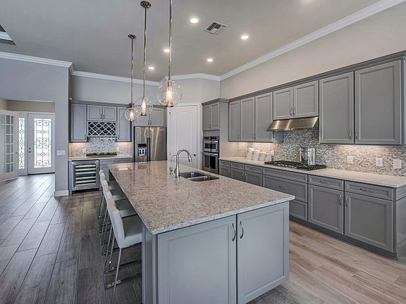 Model Representation Kitchen with Large Center Island