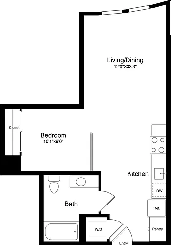 Floor plan S1 - Curved