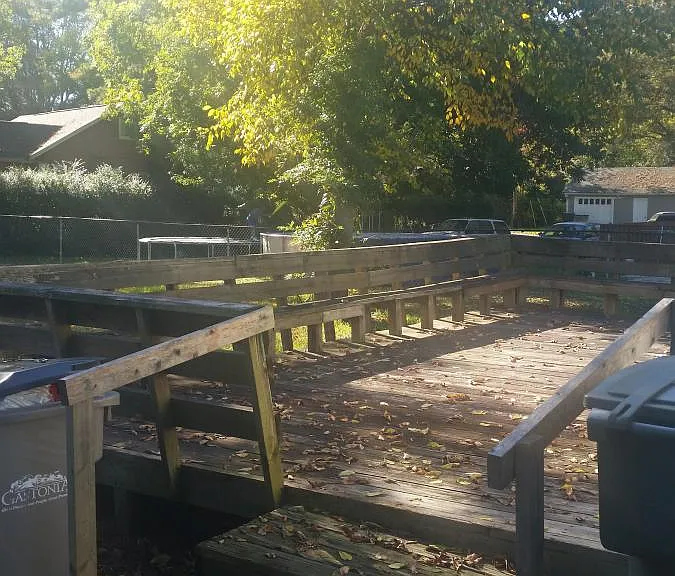 Huge deck and yard