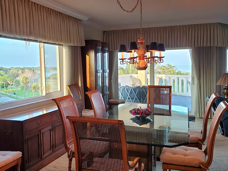 Furnished dining room area