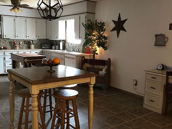 Look into the kitchen