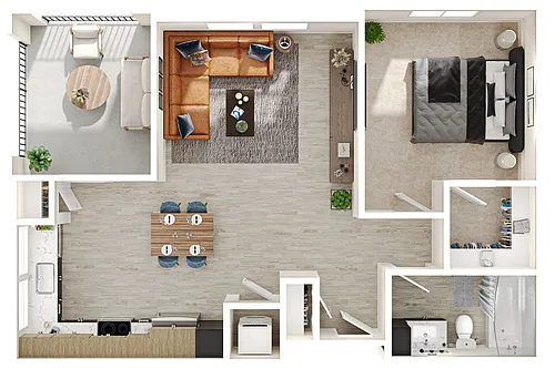 Floor plan Plan 2.2 & 2.3