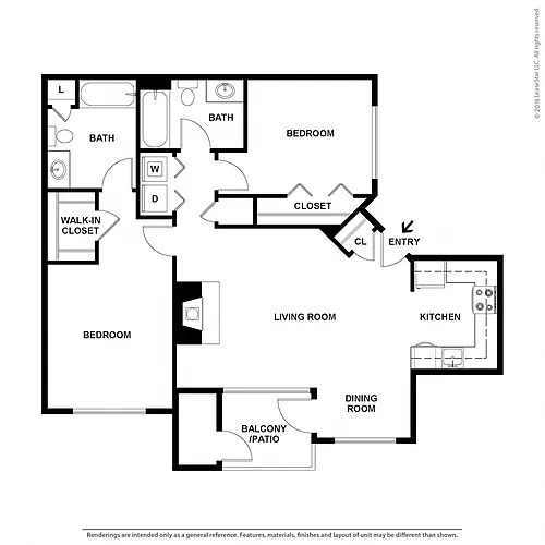 Floor plan 2X2