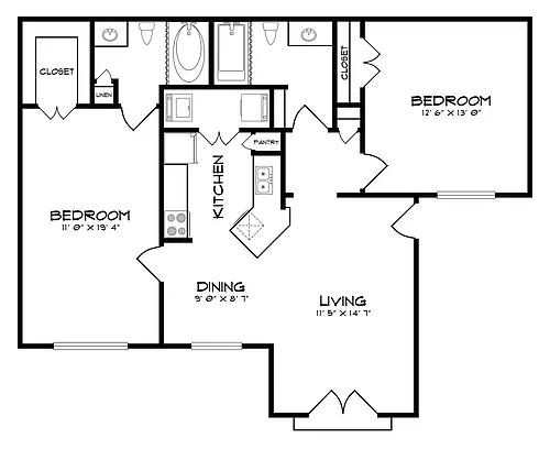 Floor plan B6