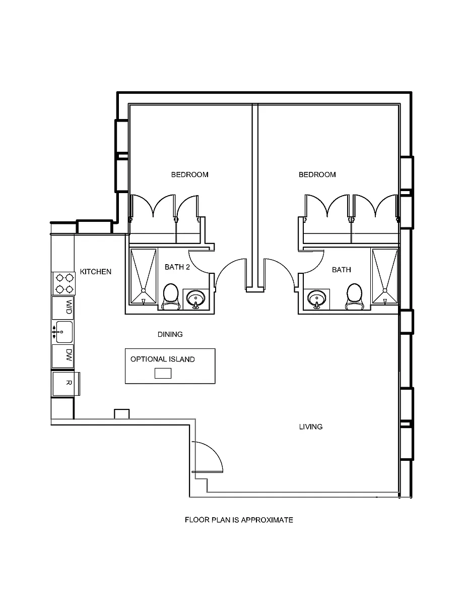 Floor plan Two Bedroom B