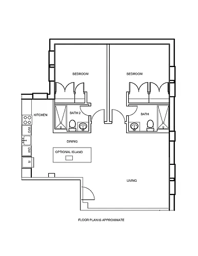 Floor plan Two Bedroom B