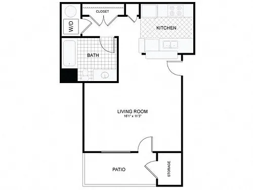 Floor plan Studio