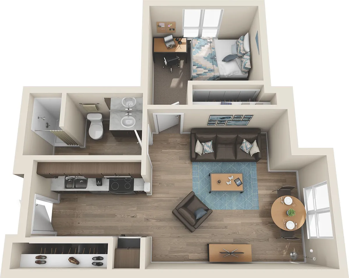 Floor plan OHP Towers A1