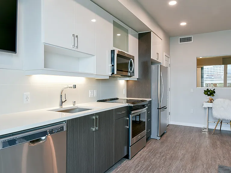 Ample kitchen storage space and room for in home workspace