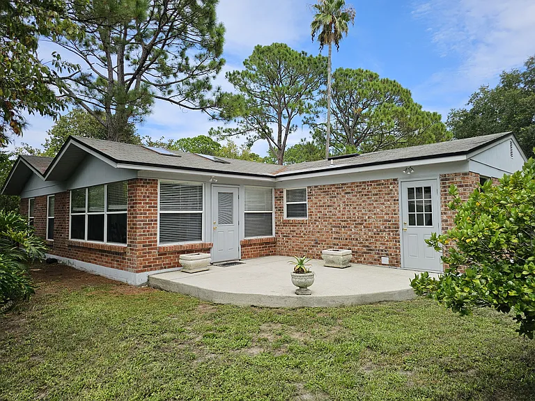 Backyard and rear deck