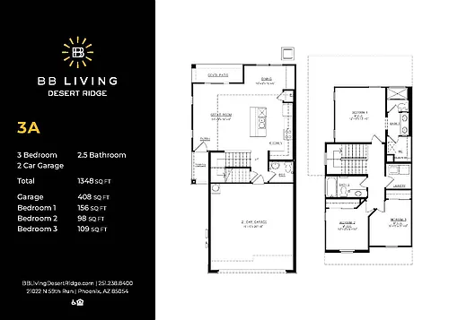 Floor plan 3A Townhome