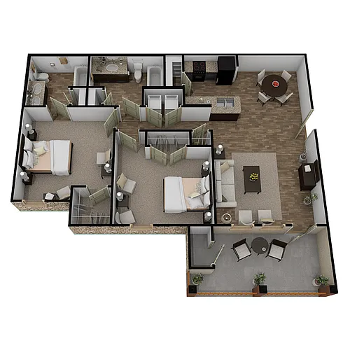 Floor plan 2x2 Market-UBG