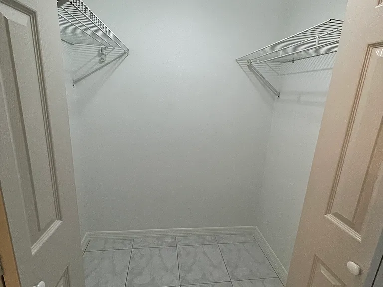 Master bedroom walk in closet