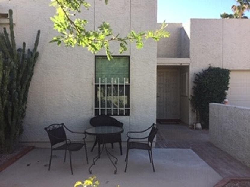 Front entrance and patio