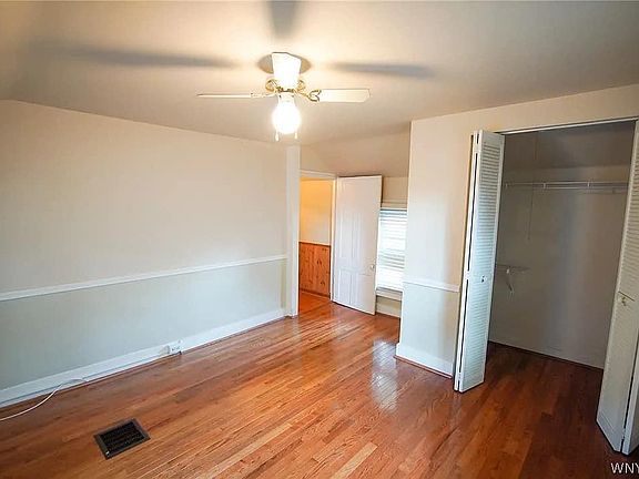 Master bedroom with large walk in closet space. To be repainted.