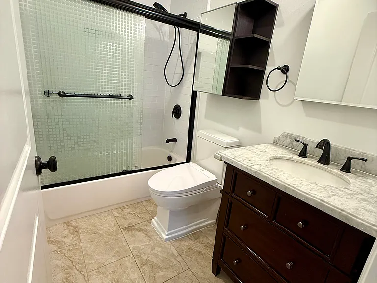 Hallway bathroom
