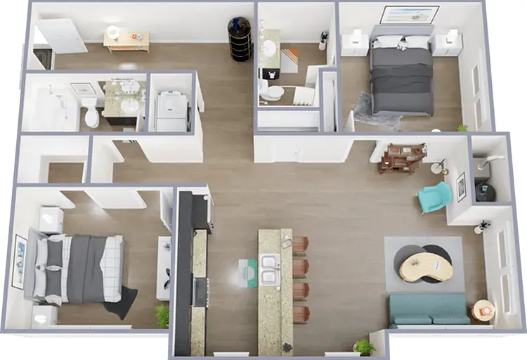 Two bedroom, two bath, 1,055 square foot apartment home Two bedroom, two bath, 1,055 square foot apartment home