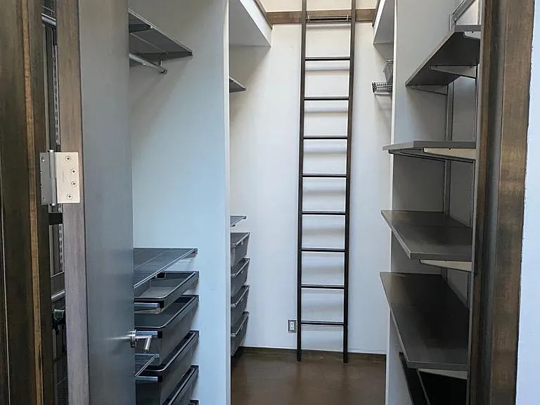 Master bathroom closet room