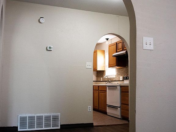 View from living room through dinning room