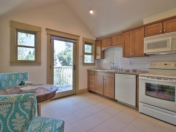 Kitchen area which is also the entry to the cottage