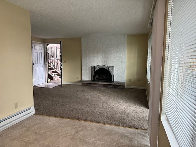 Living room and coat closet