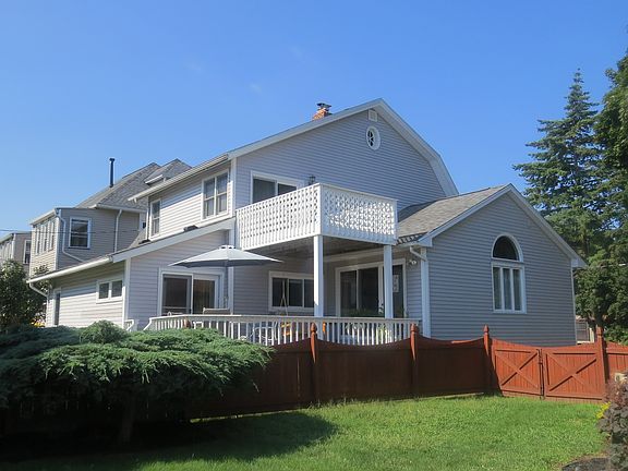 Northside view of back decks