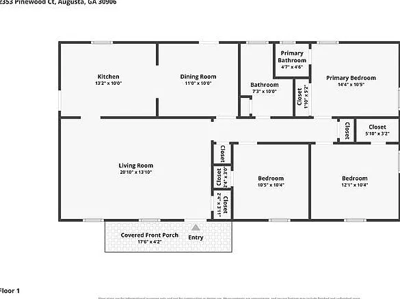 3 bed, 1.5 bath, 1104 sqft, $1,245 — Photo 2