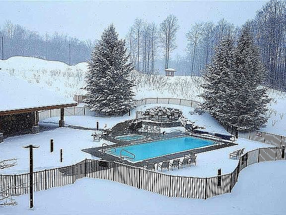 Year-around pool and hot tub