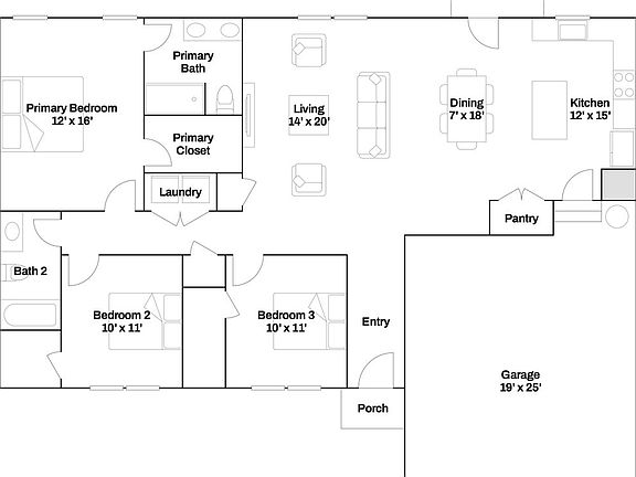 Optional Garage Extension