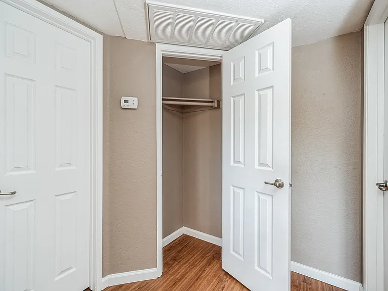A Coat Closet in a Premium Two Bedroom Two Bath Apartment at Meadow Creek Apartments in San Marcos, CA