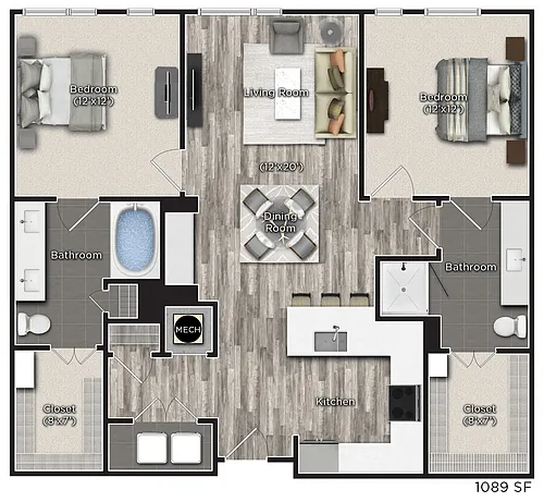 Floor plan Q