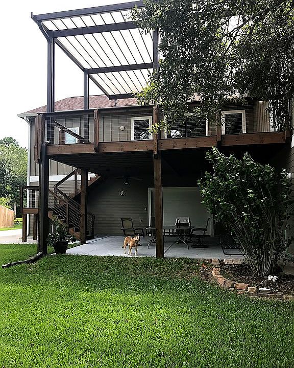 Patio and Deck in back