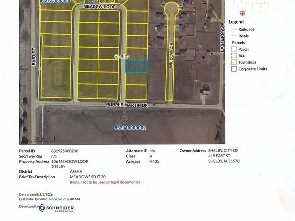 LOT 20 Meadow Loop #106, Shelby, IA 51570