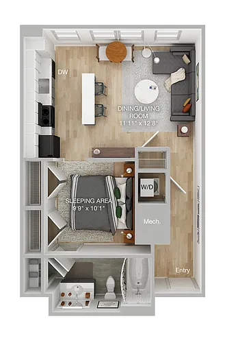 Floor plan Studio