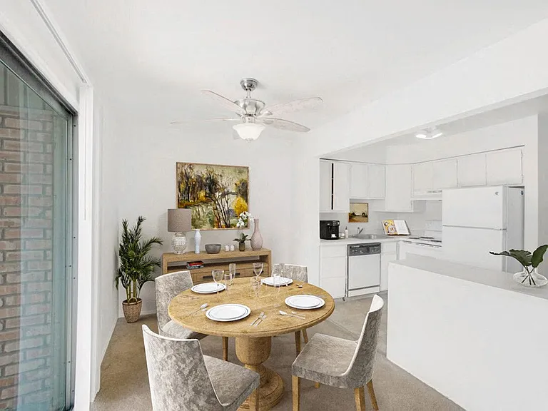 Connected Kitchen and Dining Area