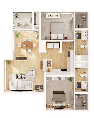 Floor plan B3