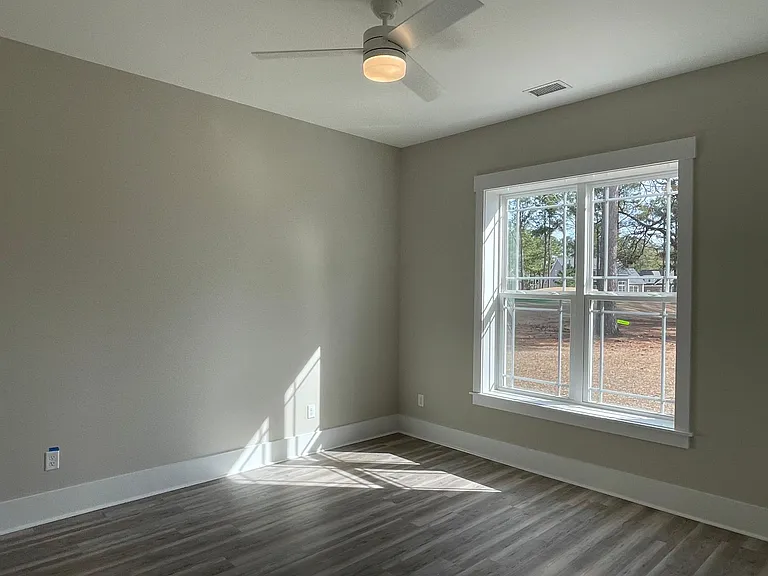 Master Bedroom with Hunter Fan
