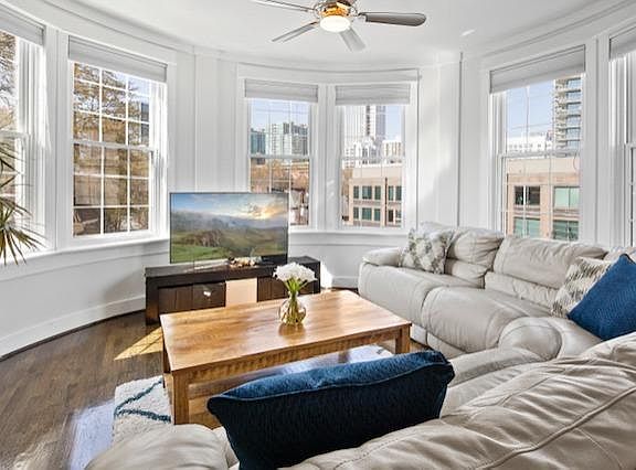 Living room looking South and West