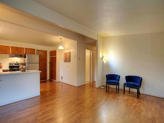 Living room and kitchen