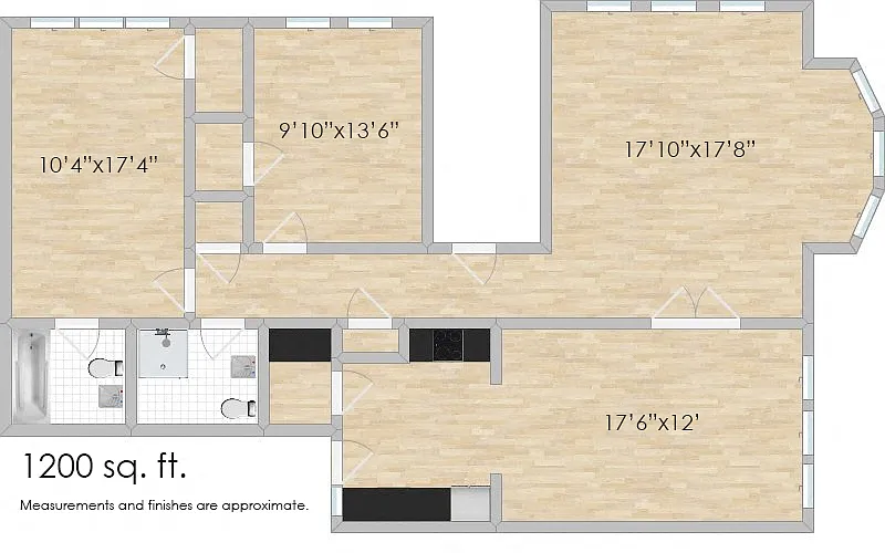 Floor plan 425 S. Taylor A